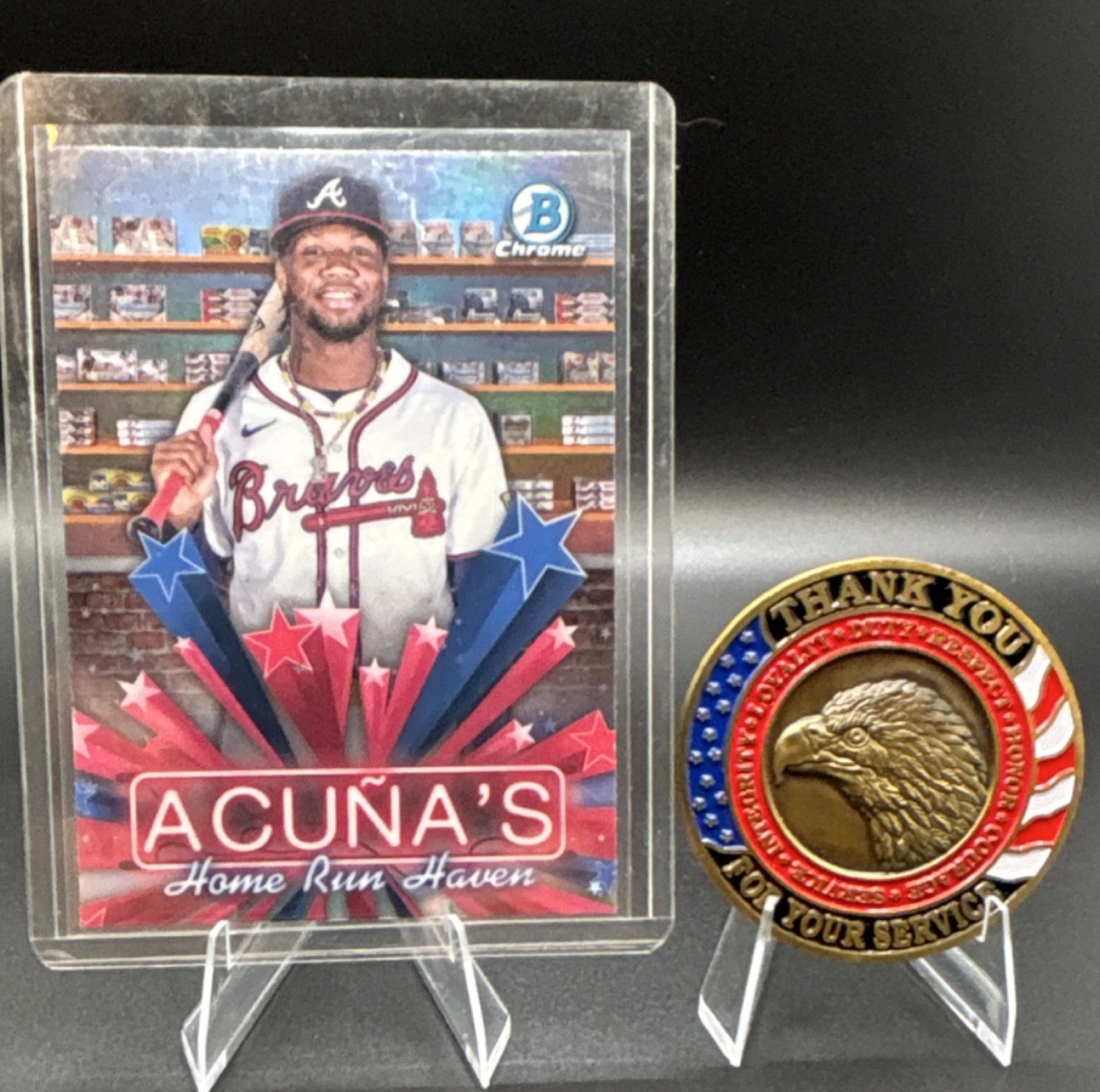 Topps 2025 Bowman Ronald Acuña Jr. Hobby Stars HS-10 Atlanta Braves Card
